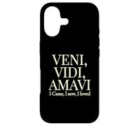 Carcasa para iPhone 17 Vine, Vi, me encantó | Veni, Vidi, Amavi White Design