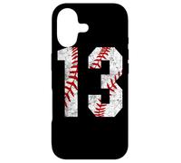 Carcasa para iPhone 17 Vintage Baseball Mom #13 Jersey Baseball Jugador Favorito