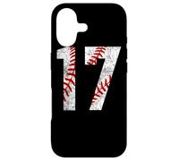 Carcasa para iPhone 17 Vintage Béisbol Mamá #17 Jersey Béisbol Número 17