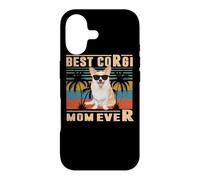 Carcasa para iPhone 17 Vintage Best Dog Mom Ever Funny Pembroke Welsh Corgi Dog