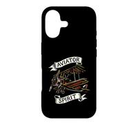 Carcasa para iPhone 17 Vintage Biplane Aviator Spirit Retro Airplane Pilot