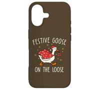 Carcasa para iPhone 17 Vintage Christmas Silly Goose on The Loose, Xmas