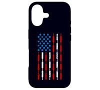 Carcasa para iPhone 17 Vintage Cricket Player American Flag 4th of July,Cricketer