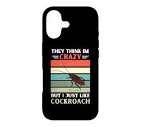 Carcasa para iPhone 17 Vintage Ellos piensan Que Estoy Loco Pero me Gusta el Amante de Las cucarachas