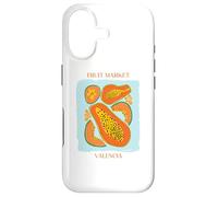 Carcasa para iPhone 17 Vintage Fruit Papaya Flower Botanical Cottagecore Fruit