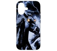 Carcasa para iPhone 17 Vintage Horse Lightning Retro 80s 90s Western Grunge Graphic