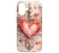 Carcasa para iPhone 17 Vintage Love Graphic Unique Coquette Decor Decorative Heart