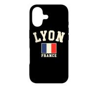 Carcasa para iPhone 17 Vintage Lyon Francia Bandera Francesa Recuerdo Retro Gráfico