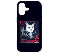 Carcasa para iPhone 17 Vintage Movie Poster The Purrinator Funny Cat
