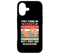 Carcasa para iPhone 17 Vintage piensan Que Estoy Loco Pero me Gusta Amante de Abalorios
