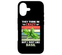 Carcasa para iPhone 17 Vintage Piensan Que Estoy Loco Pero me Gusta el Amante de la albahaca