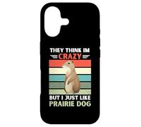 Carcasa para iPhone 17 Vintage Piensan Que Estoy Loco Pero me Gusta el Perro de la Pradera