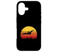 Carcasa para iPhone 17 Vintage Pterodactyl Dinosaur Retro Sun