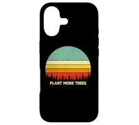 Carcasa para iPhone 17 Vintage Retro Style 80s Happy Pine Trees Plant More Trees