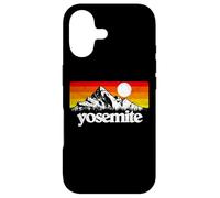 Carcasa para iPhone 17 Vintage Yosemite National Park Retro Mountains & Sun Graphic