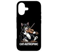 Carcasa para iPhone 17 Violín Gato Música Clásica Violinista Gatito Violinista