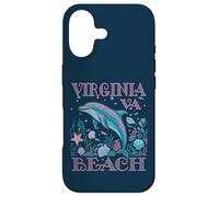 Carcasa para iPhone 17 Virginia Beach VA Delfines Amantes DE LOS Coloridos Souvenir DE Playa