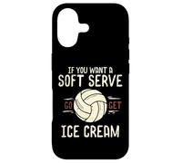 Carcasa para iPhone 17 Voleibol Que Quieres Soft Serve Consigue Helado Mujeres Hombres Niños