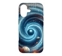 Carcasa para iPhone 17 Vórtice cósmico con Portal Agujero de Gusano Negro y Agujero Blanco