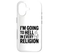 Carcasa para iPhone 17 Voy al Infierno en Todas Las Religiones