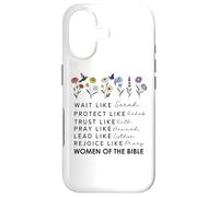 Carcasa para iPhone 17 Wait Like Sarah Protect Like Rahab Women of The Bible Quote