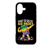 Carcasa para iPhone 17 Want To See MY Six Pack Funny Blocks Bricks Master Builder