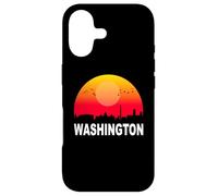 Carcasa para iPhone 17 Washington DC Vintage Sunset Retro City State USA