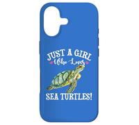 Carcasa para iPhone 17 Watercolor Womens Just A Girl Who Loves Sea Turtles Lover