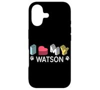 Carcasa para iPhone 17 Watson - Amante de Mascotas con Nombre de Perro Personalizado