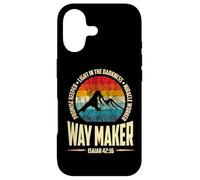 Carcasa para iPhone 17 Waymaker Promise Keeper Miracle Worker Christian Men