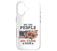 Carcasa para iPhone 17 We The People 250 Years 2026 Patriotic Floral USA Flag