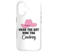 Carcasa para iPhone 17 Wear The Hat Ride The Cowboy Save a Horse Women Pink Cowgirl
