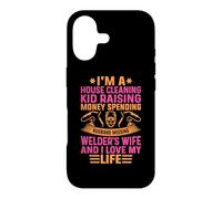 Carcasa para iPhone 17 Welder Husband I'm A House Cleaning Kid Raising Money