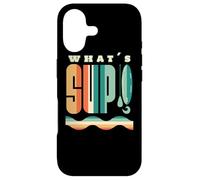 Carcasa para iPhone 17 What's Sup Stand Up Paddle Surfing Vintage Supboard
