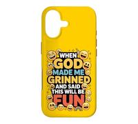 Carcasa para iPhone 17 When God Made Me Grinned This Will Be Fun Christian