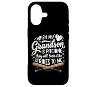 Carcasa para iPhone 17 When My Grandson Is Pitching They All Look Like Strikes