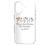 Carcasa para iPhone 17 Where God Guides He Provides Isaiah 58:11 Jesus Bible Verse