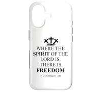 Carcasa para iPhone 17 Where The Spirit of The Lord is There is Freedom Christian