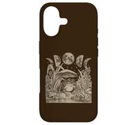 Carcasa para iPhone 17 Whimsy Goth Fairycore Witchy Frog Mushroom Moon Vintage