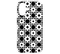 Carcasa para iPhone 17 White Black Monochrome Stars Octagon Geometric Pattern