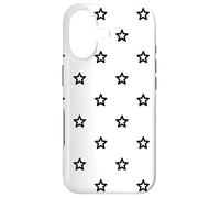 Carcasa para iPhone 17 White Black Stars Night Constellations Sky Pattern
