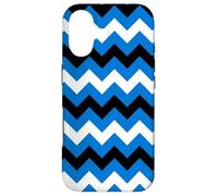 Carcasa para iPhone 17 White Blue Black Estonia Tricolor Zigzag Line Baltic Pattern