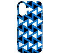 Carcasa para iPhone 17 White Blue Black Estonia Tricolor Zigzag Triangle Pattern