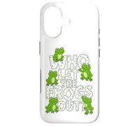 Carcasa para iPhone 17 Who Let The Frogs out? Funny Frog Lover Men Women Kids