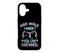 Carcasa para iPhone 17 Why Walk When You Can Cartwheel Gymnastics Gymnast Girl Boy