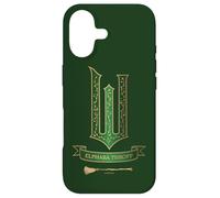 Carcasa para iPhone 17 Wicked Movie Logo Elphaba Green and Gold Broom