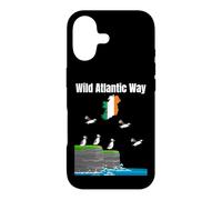 Carcasa para iPhone 17 Wild Atlantic Way Puffin Colony Irlanda Mapa Viajes Souvenir