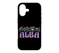 Carcasa para iPhone 17 Wildflower Floral Alba Nombre Día de la Madre Mujeres