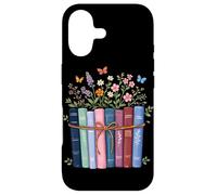 Carcasa para iPhone 17 Wildflowers Book Lover Reading Lector de Libros Florales estéticos