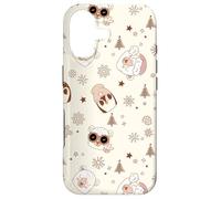 Carcasa para iPhone 17 Winter Theme Retro Christmas Groovy Llama Penguins Sheep